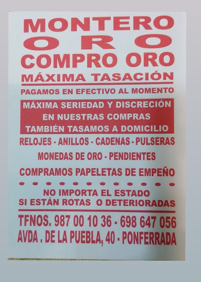 Foto 1 de Montero Oro, Ponferrada